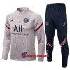 Paris Saint-Germain Training Huppari Suits 2021-22 Neljännes Zip Harmaa - Miesten